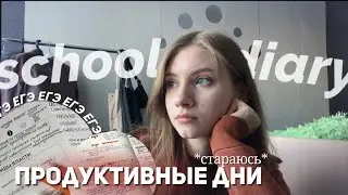 продуктивные будни в 11 классе / подготовка к ЕГЭ / school diary 3 *стараюсь всё успеть*