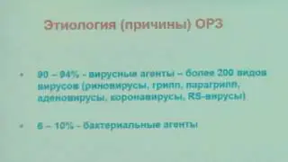 ОРЗ Лечение