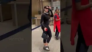 voompla bollywood norah fayehi at airport #viral #airport #bollywood #norahfetahi