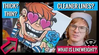 HOW I USE PAINT MARKERS ON CANVAS PART 4/6 : LINEWORK AND LINEWEIGHT TIPS