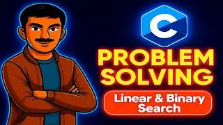 Linear Search & Binary Search Algorithms with C Code | Basic Coding Question #14 | Search Techniques
