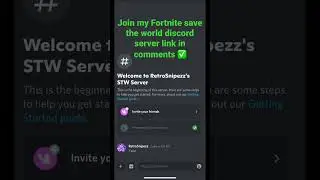 Join my Fortnite save the world discord server