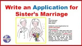 Leave application for marriage ceremony## college level ||WELL EXPLAINED IN HINDI