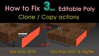 SHIFT + Drag Shortcut doesn't work in Editable Poly in 3ds Max 2021 and higher | English Subtitle