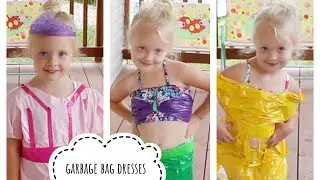 Disney PRINCESS Inspired Garbage Bag Dresses Craft | SPA Jaidyn