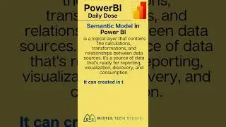 Semantic Model in Power BI | PowerBI Desktop | #powerbi #powerbipro