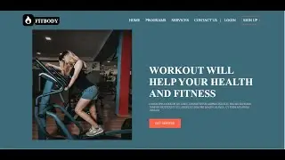 How to Make a Responsive Fitness Website in HTML CSS | Gym Website Landing Page | Health Website