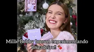 MILLIE EXPERIMENTANDO BRIGADEIRO JUNTO COM MAÍSA!!! 🍫🇧🇷