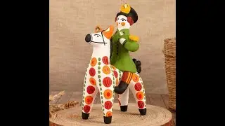 делаем дымковскую игрушку