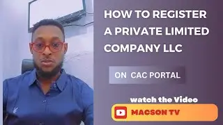 How to register a Private Limited Company on the Corporate Affairs Commission portal