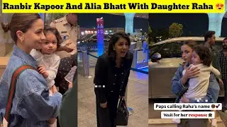 Bollywood Actress Ranbir Kapoor her mother Neetu Kapoor with 😍 Alia Bhatt and daughter Raha Kapoor