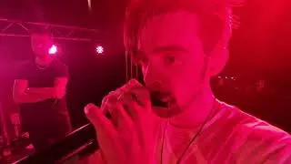 guy plays harmonica and people cheer