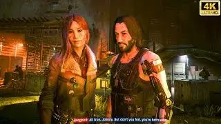 Songbird and Johnny Silver Hand Cyberpunk 2077 Phantom Liberty Intro (2.3 Patch)