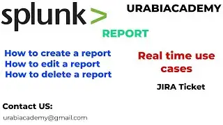 Splunk Report | Real time use case | Splunk |JIRA | L2 Support