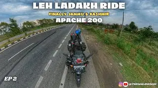 FINALLY Entered JAMMU & KASHMIR | LEH LADAKH RIDE on my TVS APACHE 200 4V | SOLO TRIP | 2023