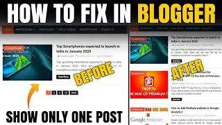How to Fix: Only one Blogger post is Displayed on Home page |Why my all post of blogger not showing?