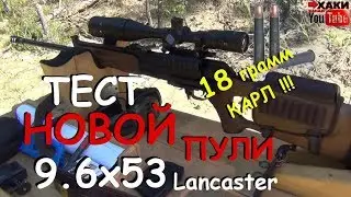 НОВАЯ ПУЛЯ 9.6х53R Lancaster // SP 18 // ТЕСТ на ВПО 221