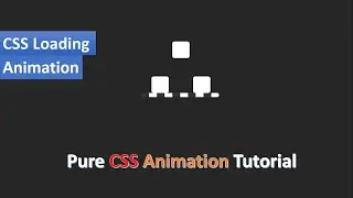 Pure CSS Loading Animation With 3 dots | CSS Loading Animation Tutorial