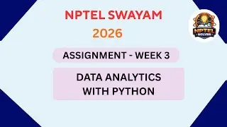 NPTEL Data analytics with python ASSIGNMENT 3 ANSWERS | Week 3 | JAN 2026