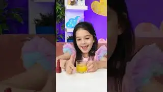 The cunning girl drank the juice but no one noticed anything! #funny