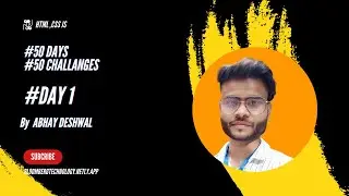 DAY 1 CHALLANGE | WEB DEVELOPMENT | HTML CSS AND JS | 50 PROJECTS