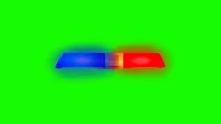 Police Siren Green Screen Video Effect