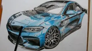BMW M2 карандашами