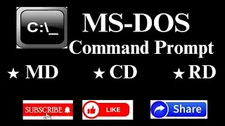 How To Create,Change&Remove Directories(Folders) In Command Prompt |MS-DOS Tutorials |Command Prompt