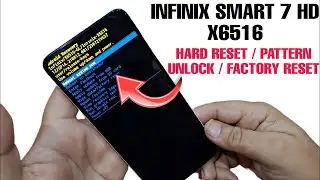 Infinix Smart 7 HD X6516 Pattern Unlock Factory Reset Pattern/Lock How to reset Infinix Smart 7 HD