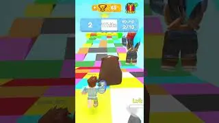 Freddy Fazbear's Rainbow Race Obby Run 🌈🏁 #shorts #freddyfazbear #roblox