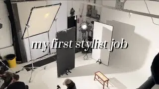 my first ever stylist job in london !!!!