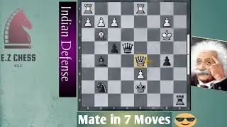 Checkmate in 7 Moves in Indian Defense; London System