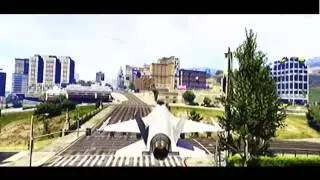 GTA 5 - INSANE FIGHTER JET STUNT (GTA V Online Jet Stunt)
