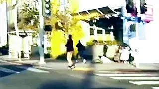 Transgender with a knife chasing a guy in West Hollywood