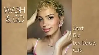 Short Fine Low Density Curls | One Product Wash & Go