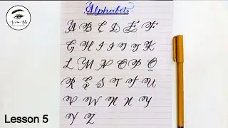 How to use cut markers (Lesson 5) |  Capital letters  | English calligraphy 
