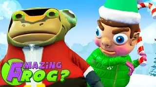 SANTA FROG vs EVIL ELF FROGS - Amazing Frog Part 200 | Pungence