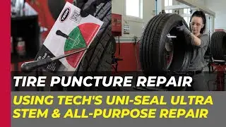 Tire Puncture Repair Using TECH's Uni-Seal Ultra Stem & All-Purpose Repair for a Safe, Permanent Fix