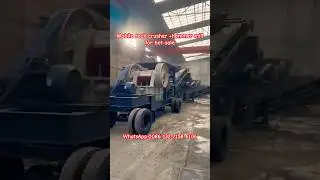 Newest mobile concrete rock crusher+hammer crusher,sand making machine mill, jaw crusher station