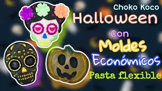 Halloween con moldes de plástico económicos / pasta flexible / porcelana fría