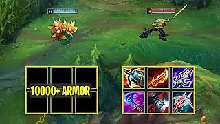 RAMMUS (10000+ ARMOR) NO BUILD vs MASTER YI FULL BUILD - League of Legends