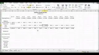 How to Create a Cash Flow Forecast using Microsoft Excel - Basic Cashflow Forecast