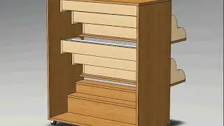 do-it-yourself shoebox made of wood drawings