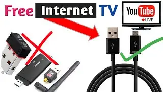 Mobile internet use on TV and set-top- box easily by using USB cable only#usbTethering