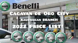 BENELLI Cagayan de Oro City Price List 2022/September 7,2022