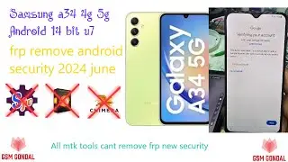 samsung A345F frp remove bit 7 android 14 mtk full guide with mtk tools