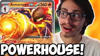 NEW Armarouge ex Is A Powerhouse! Charizard DOUBLE Fire Energy! Paradox Rift PTCGL