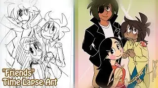 Friends - Time Lapse Art