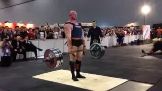 Eben Le Roux 410kg 902lb deadlift Australian record at 2016 Arnold Classic Australia Strongman