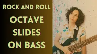 How To Play Rock And Roll Octave Slides On The Bass: Using Adjacent String Octave Slides